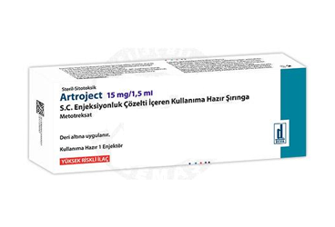 ARTROJECT 15 MG/1,5 ML S.C. ENJEKSIYONLUK COZELTI ICEREN KULLANIMA HAZIR SIRINGA (1 ADET)